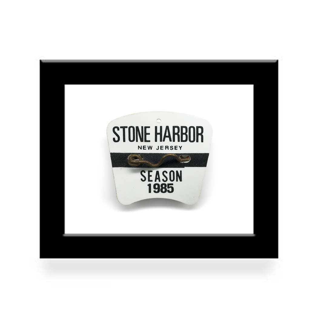 Stone Harbor (1980) NJ Beach Badge Print by CRC — c r c